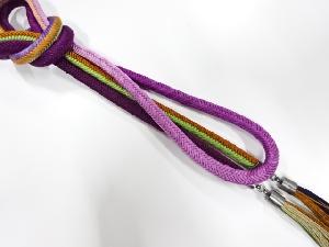 正絹　撚り房　手組帯締め